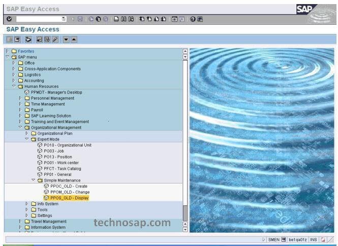 hr assignment table in sap